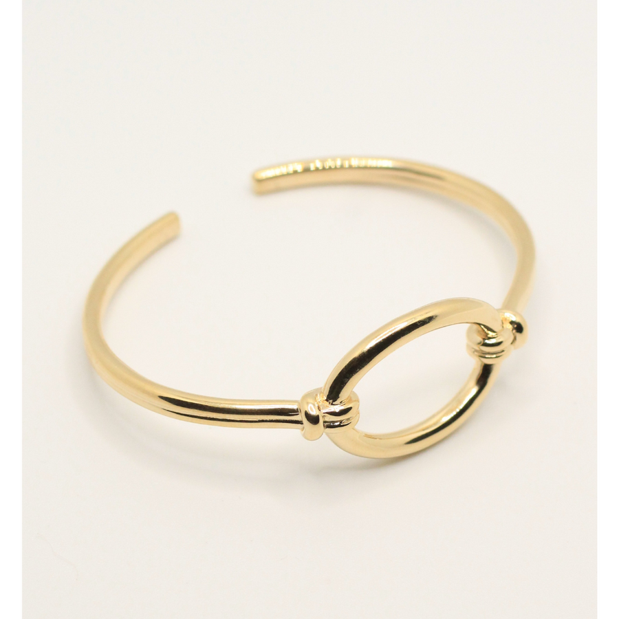 ellypse gold plated bangle