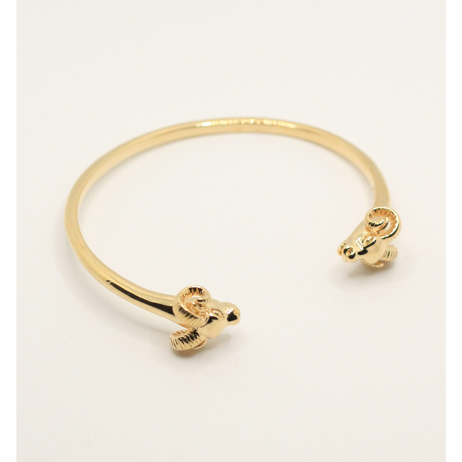 aries gold plated bangle