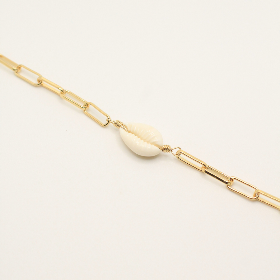 Shelf chain gold plated bracelet