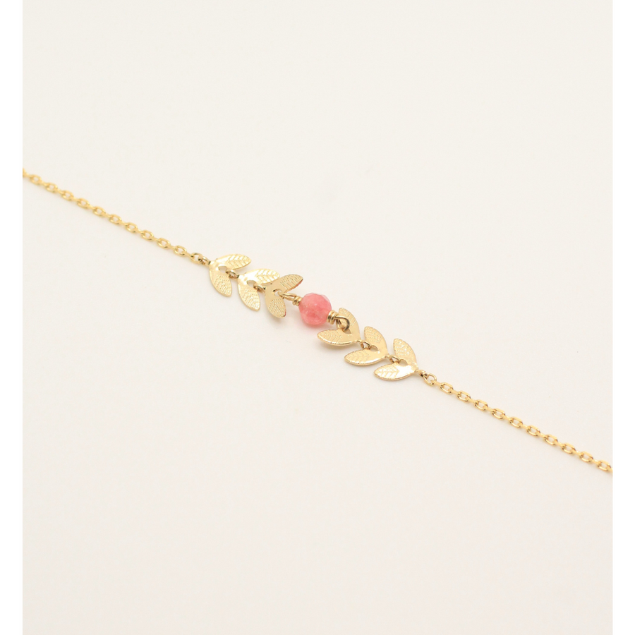 Leaf gold plated bracelet