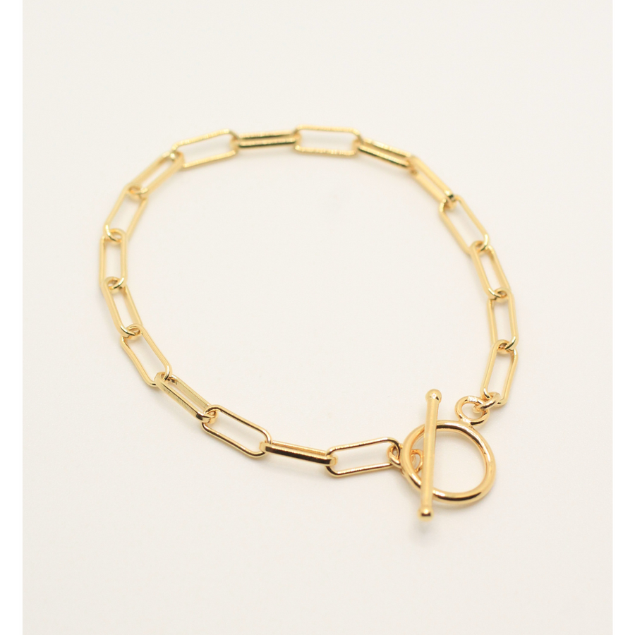 chain gold plated bracelet for woman