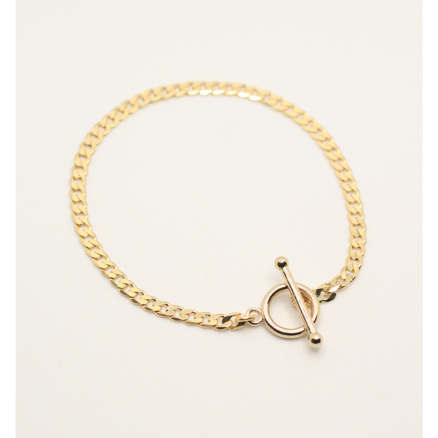 chain gold plated bracelet for woman