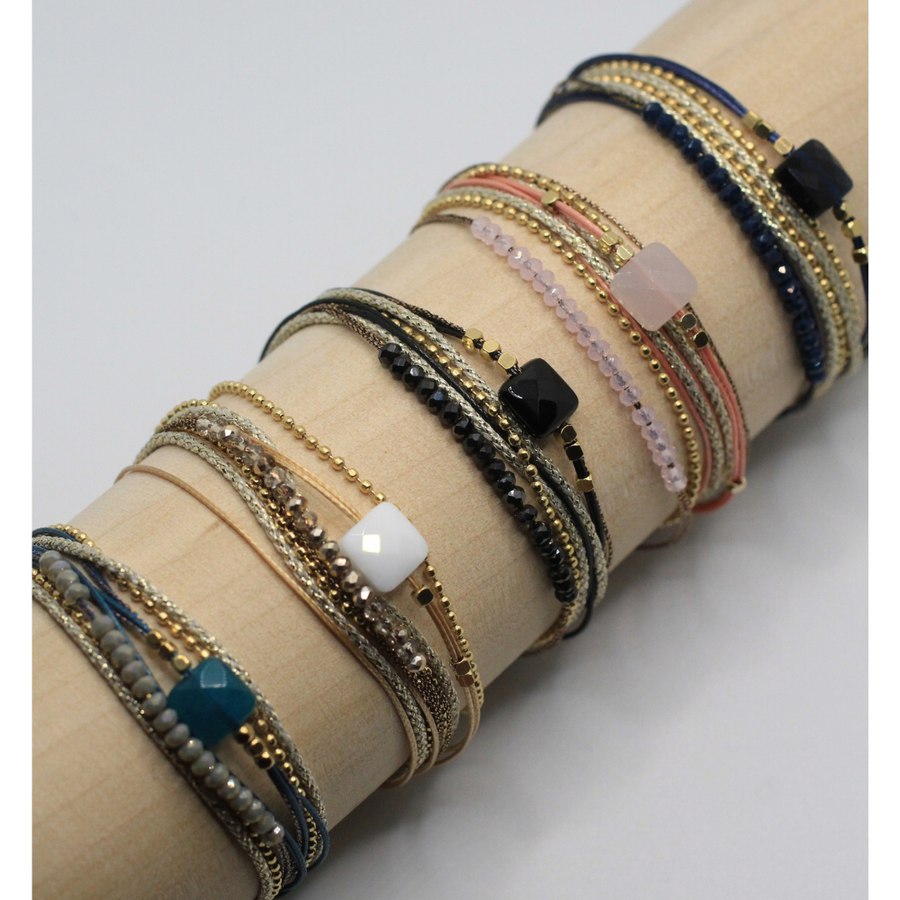 multi rank stone bracelet