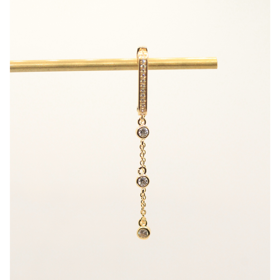 single gold plated earring