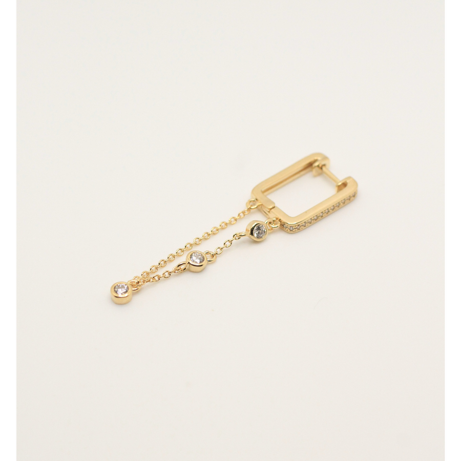 single gold plated earring