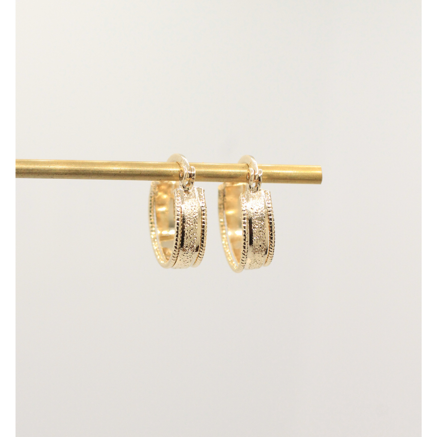 Gold plated small hoop earrings