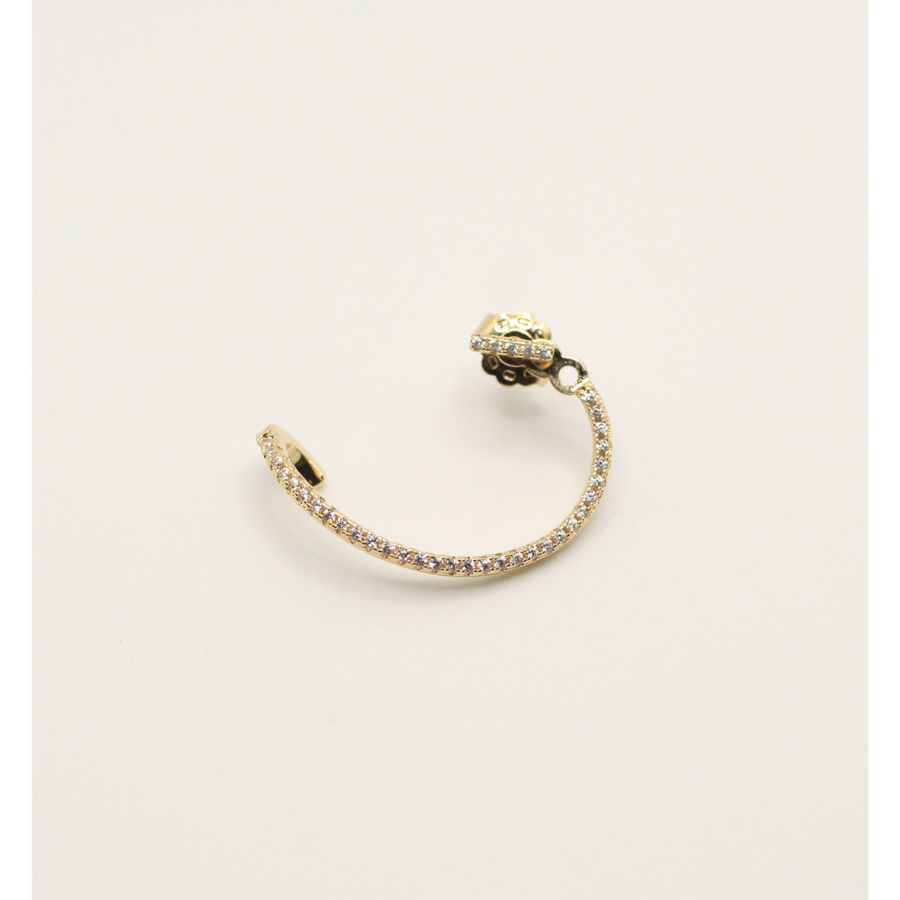 single gold plated earring