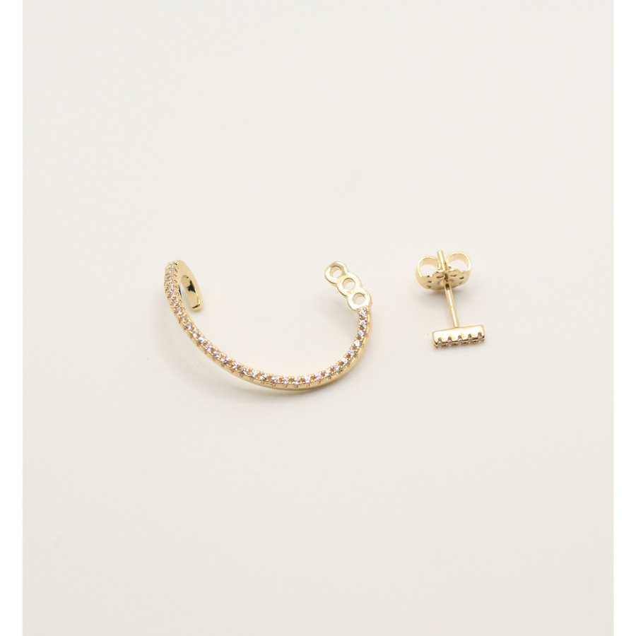 single gold plated earring