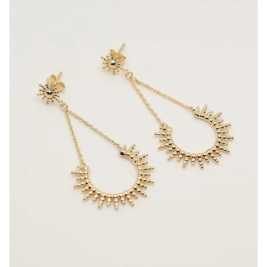 GOLD PLATED CHAIN EARRINGS