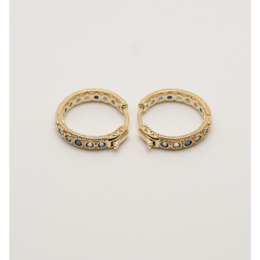 gold plated hoops