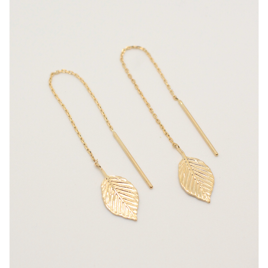 GOLD PLATED CHAIN EARRINGS