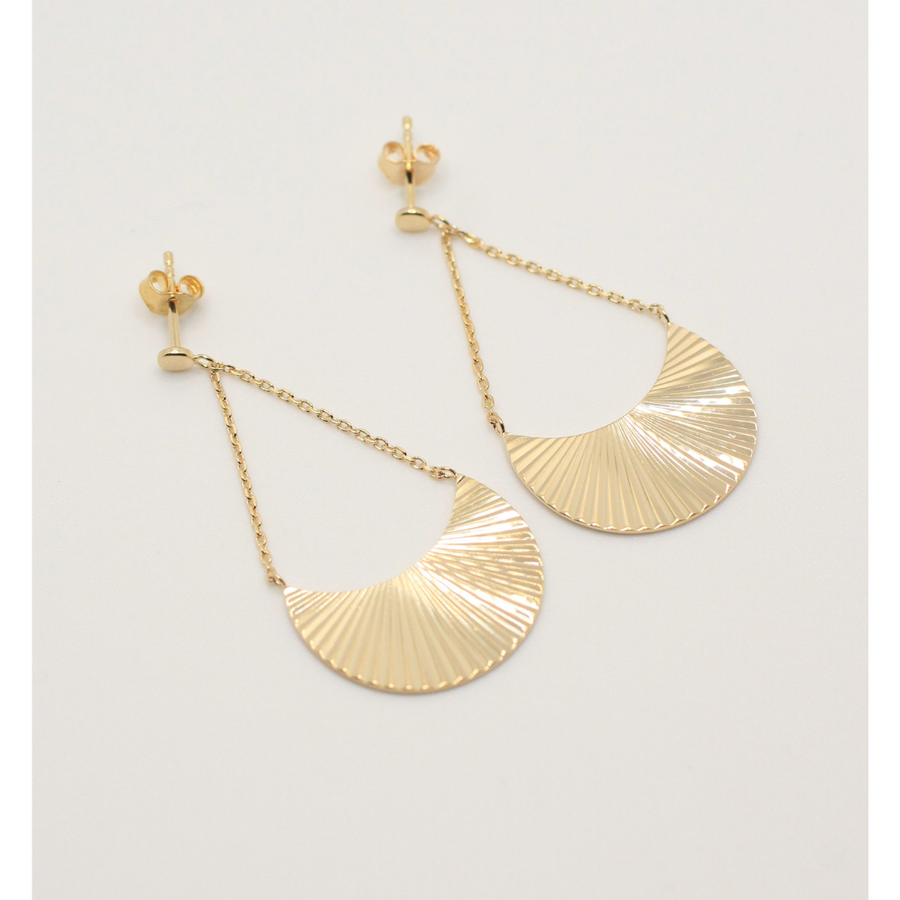 GOLD PLATED CHAIN EARRINGS