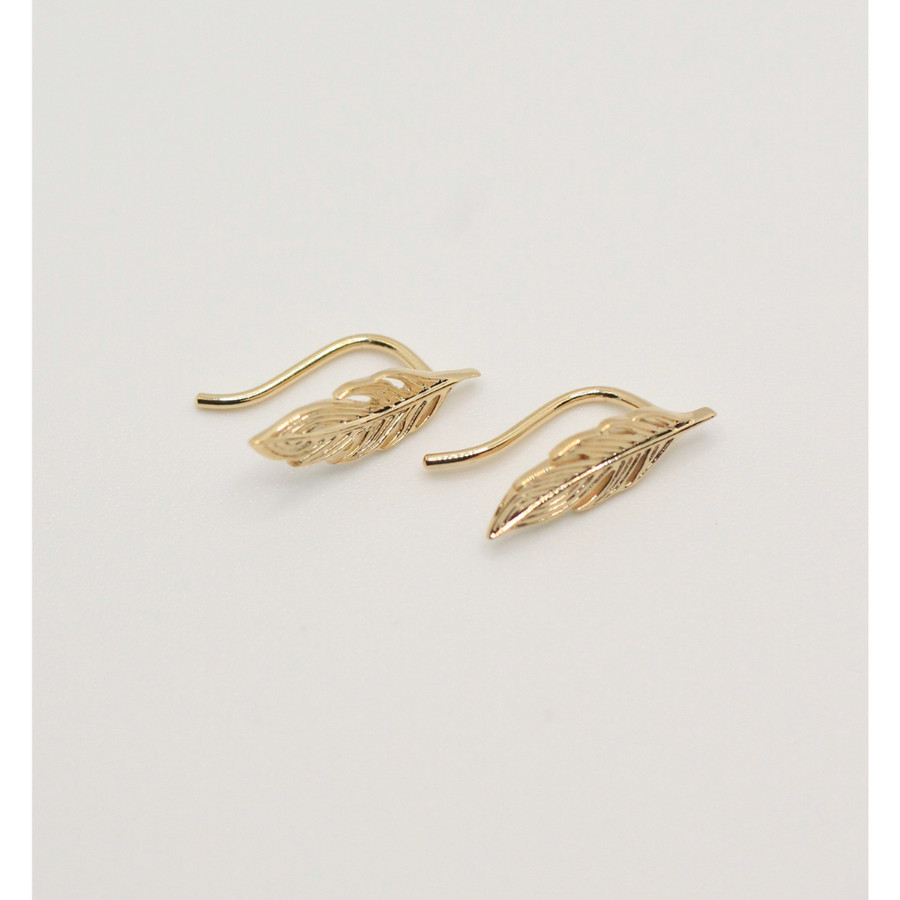 GOLD PLATED EAR CLIMBERS