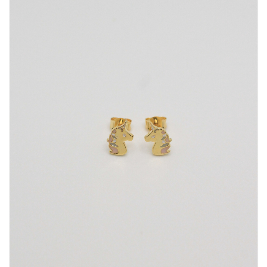 Gold plated earrings for child