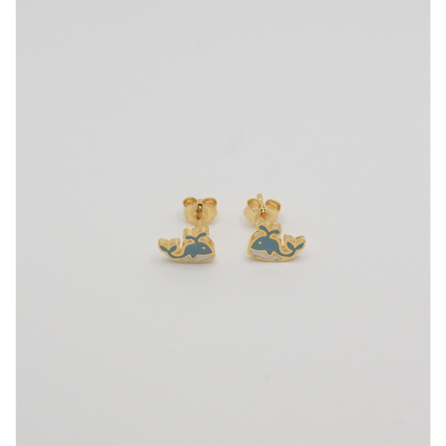 Gold plated earrings for child