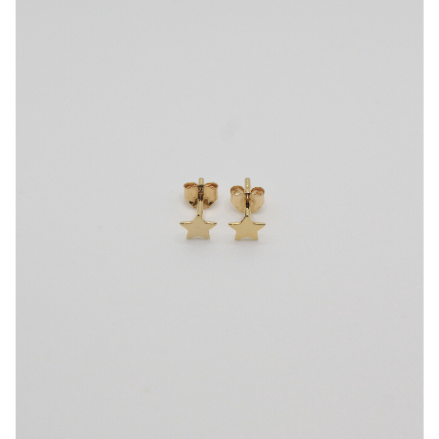 star gold plated earrings