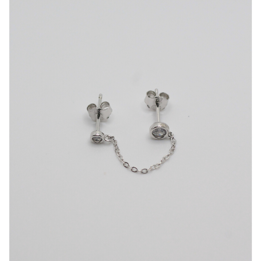 CHAIN SILVER EARRINGS