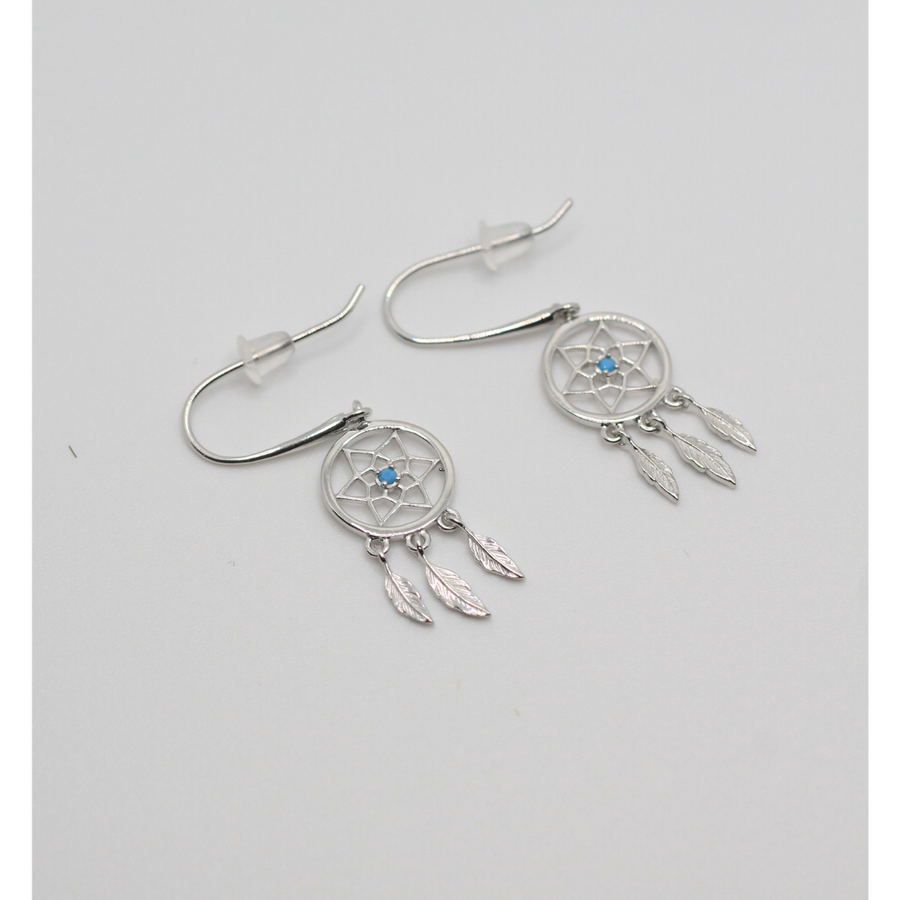 silver earrings