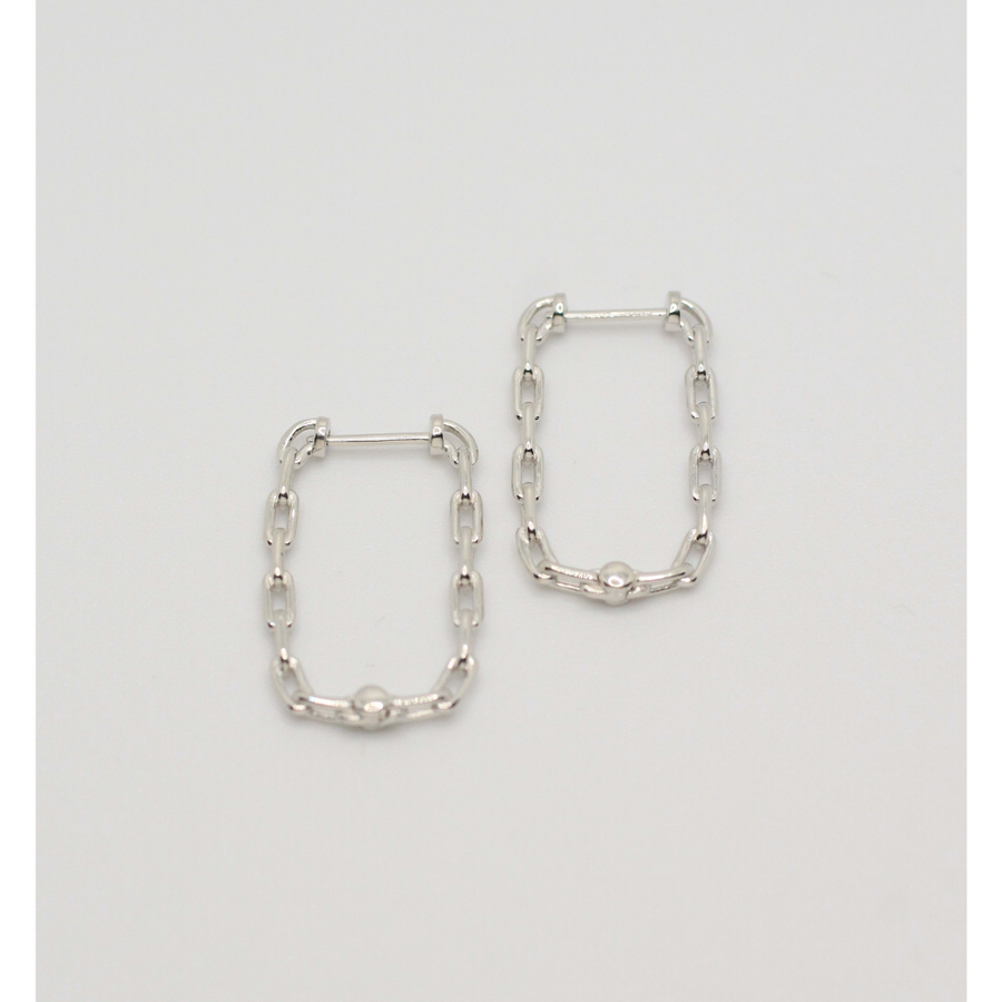 SILVER HOOP EARRINGS