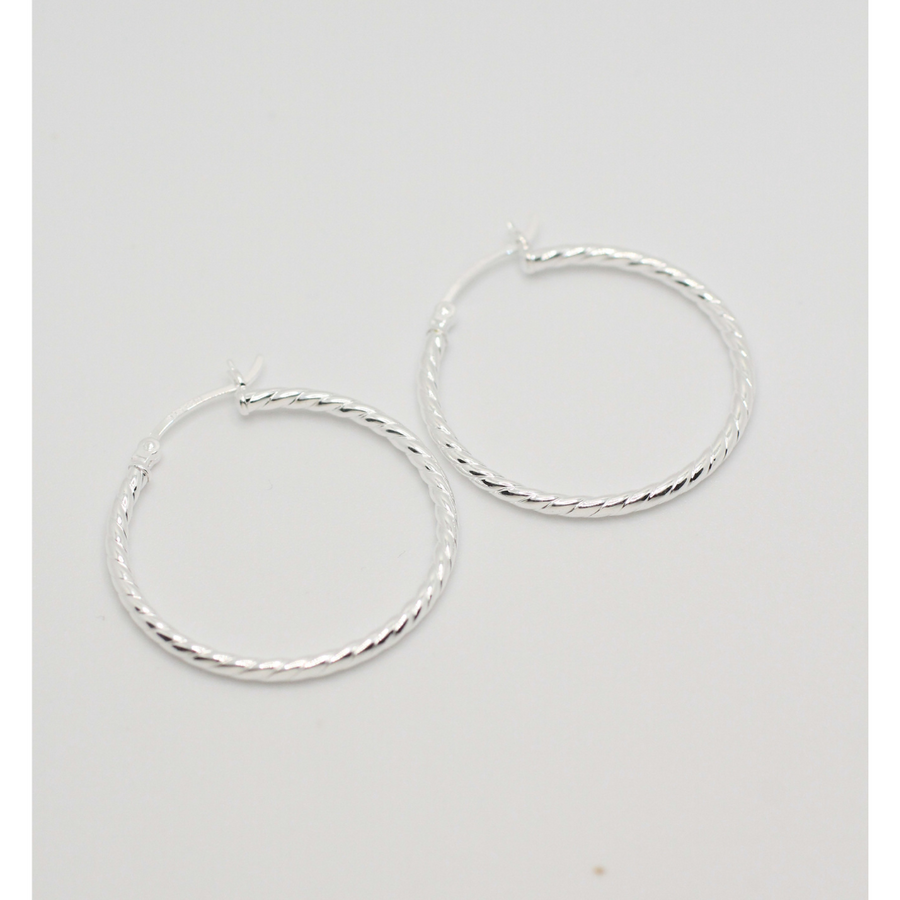 silver hoops