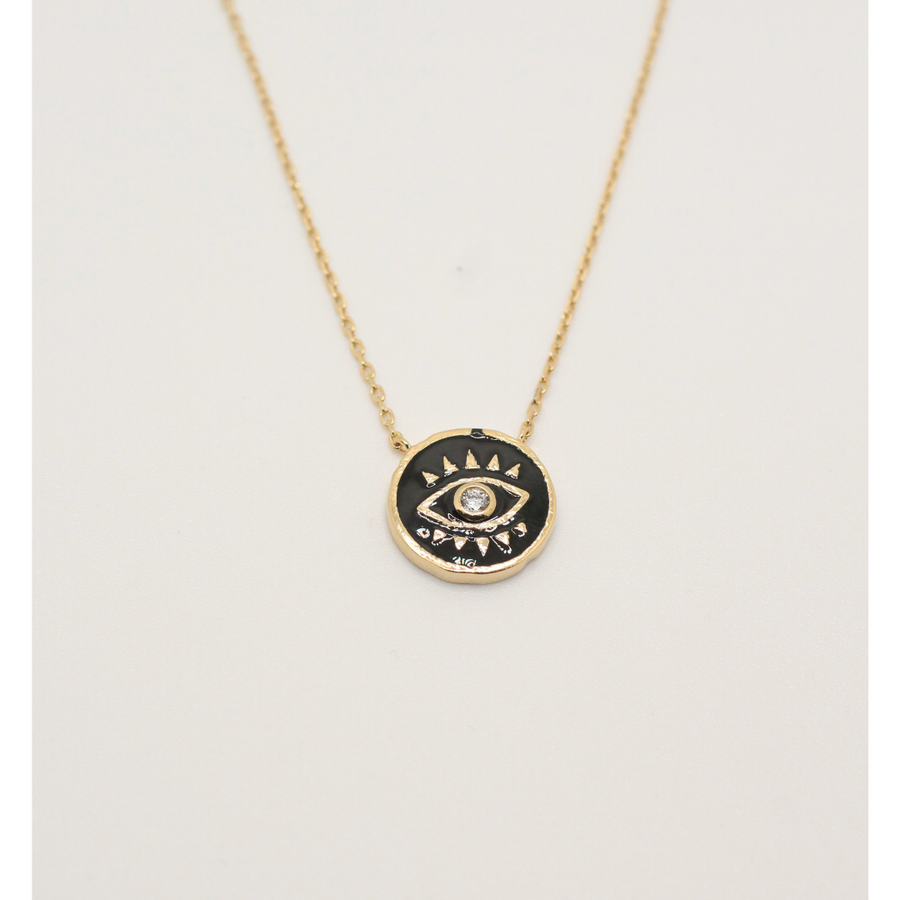 EVIL EYE GOLD NECKLACE