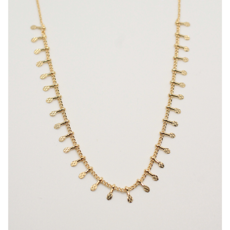 dainty gold plated necklace