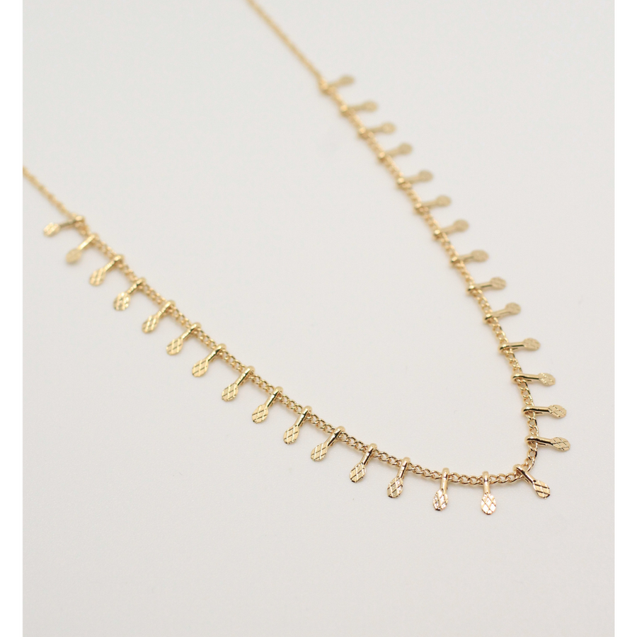 danti gold plated necklace