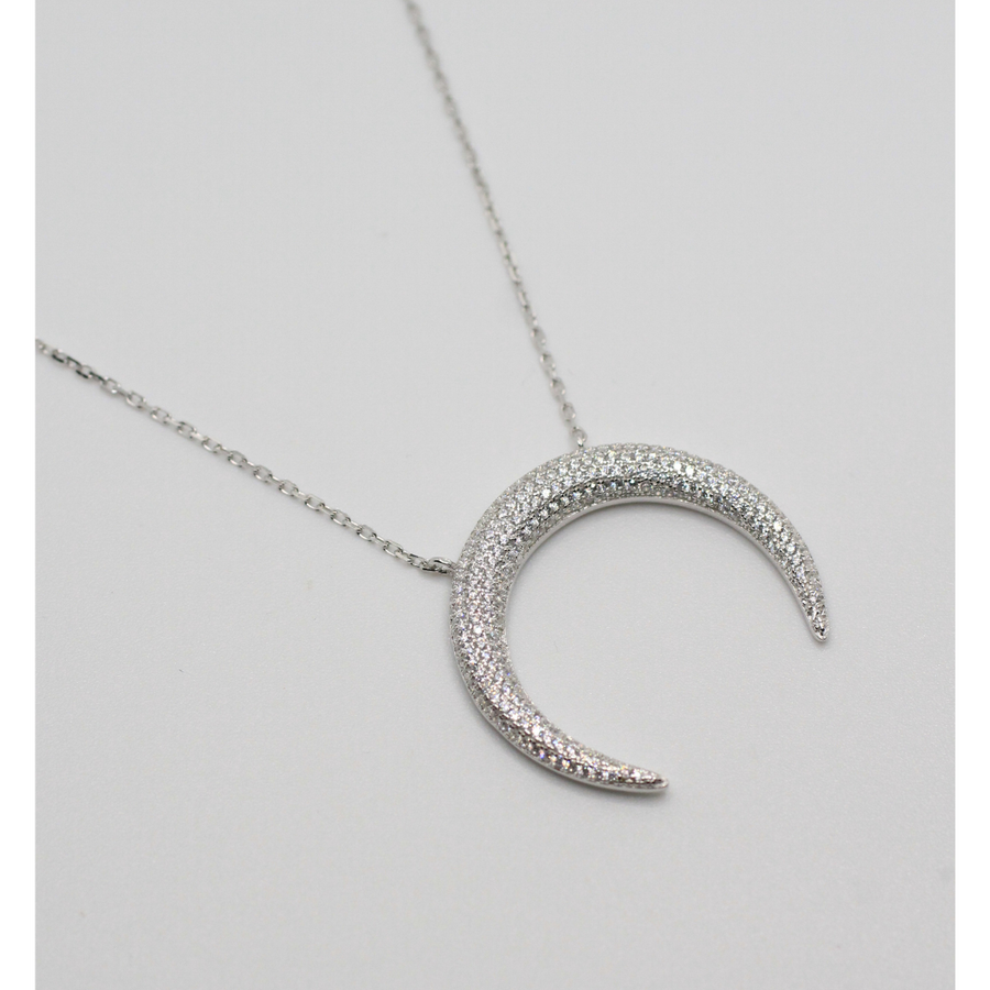 Silver statement necklace