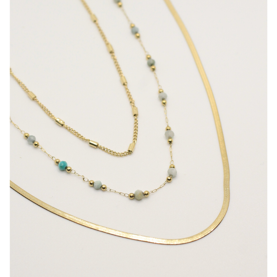 triple layers necklace