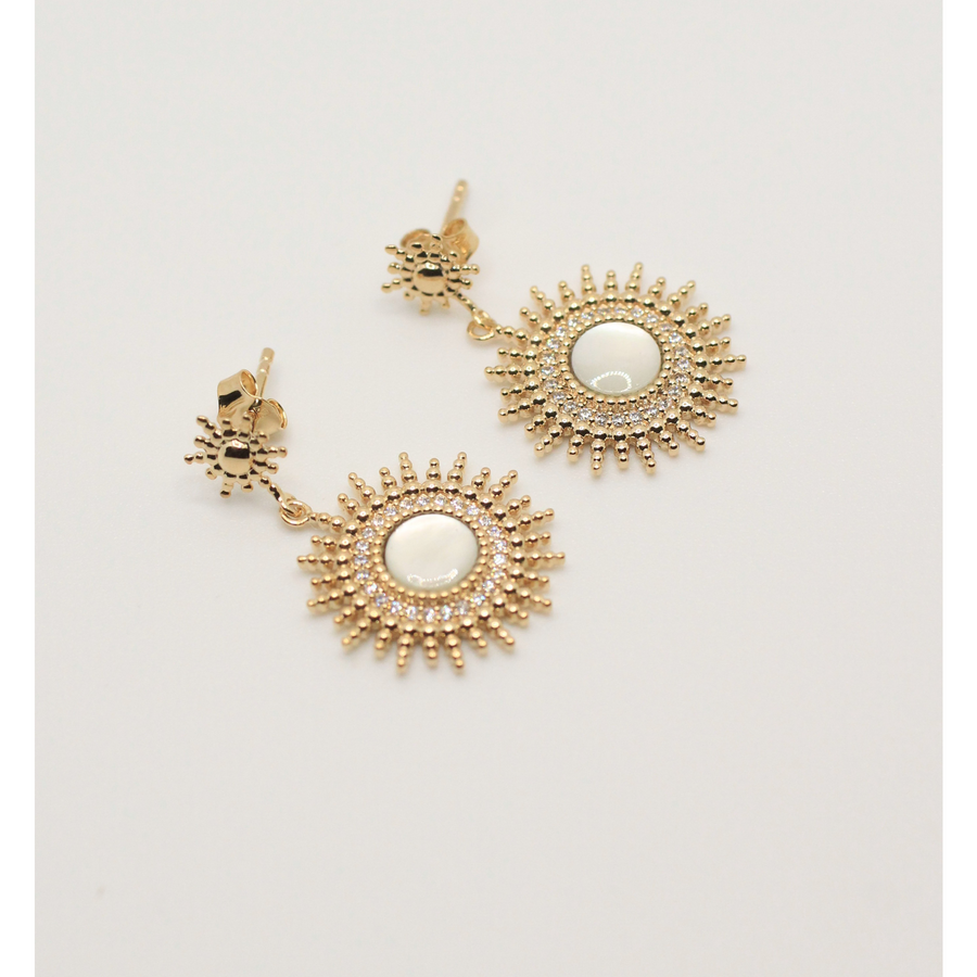 Gold plated earrings